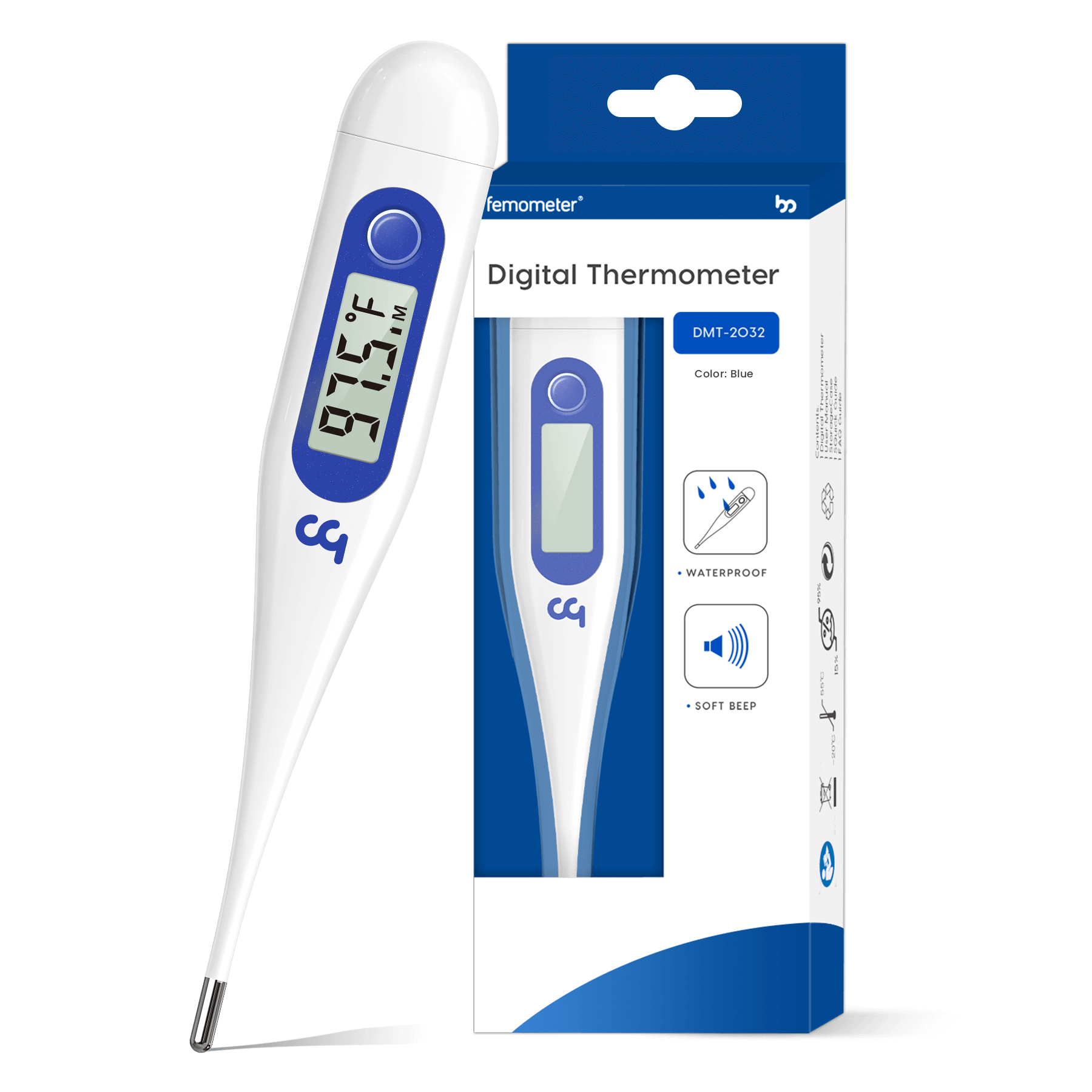 Digital Thermometer Blue